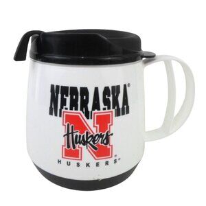 Vintage Nebraska Huskers Cornhuskers Thermoserv 20 oz Foam Insulated Mug